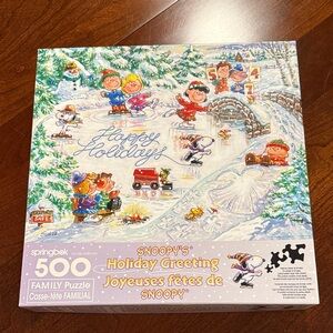 Springbok Snoopy's Holiday Greeting Puzzle - 500 Pieces